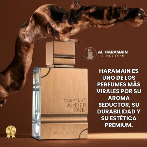 ¡Oferta! Haramain Amber Oud Gold Edition - CERTIFICADO 100ml + REGALO