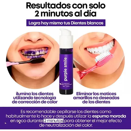 Purple Smile™: Protege Tus Encías y Elimina Manchas Amarillentas