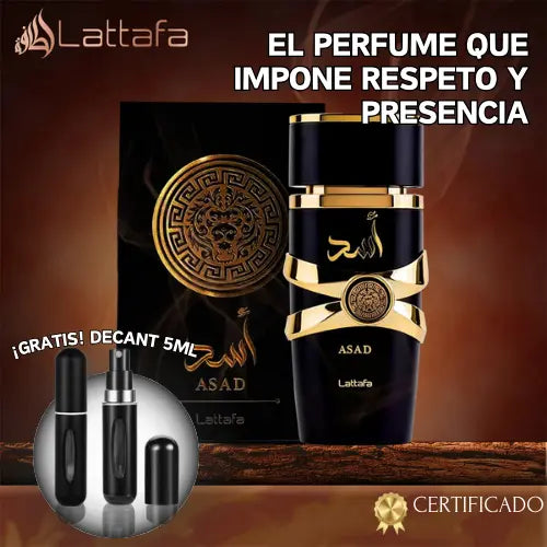 ¡Oferta! Lattafa Asad 100ml + REGALO | CERTIFICADO