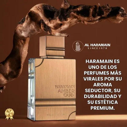 ¡Oferta! Haramain Amber Oud Gold Edition - CERTIFICADO 100ml + REGALO