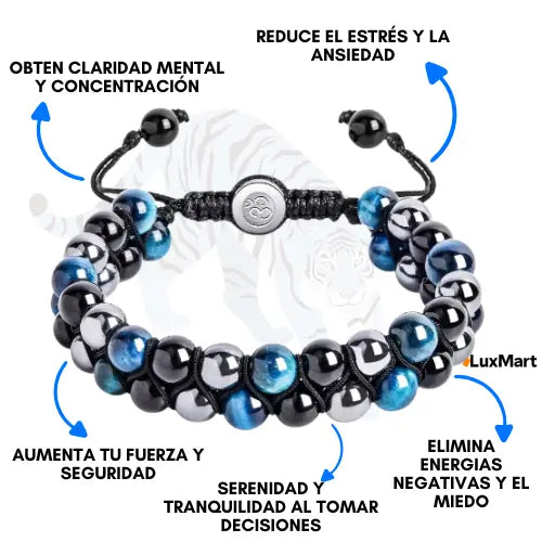 OFERTA 2x1 | PULSERA PREMIUM - OJO DE TIGRE AZUL